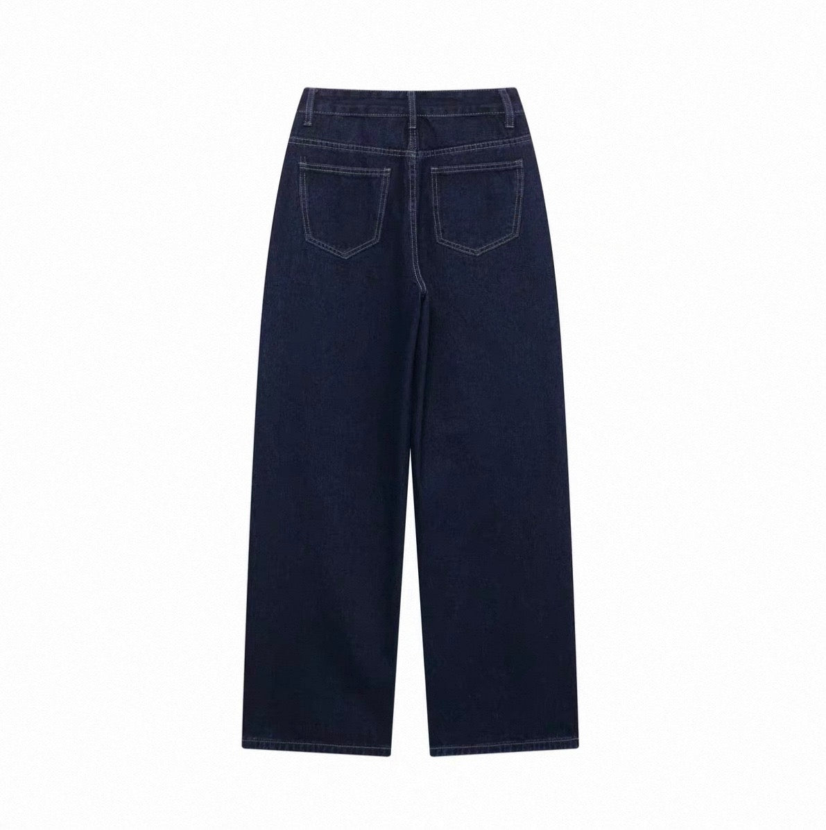 Dunkelblaues Denim Zweiteiler