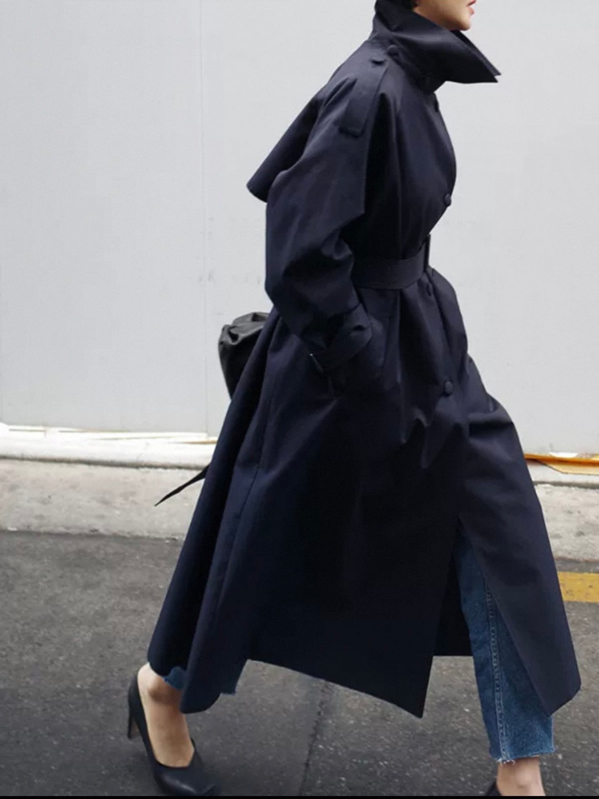 Trenchcoat mit Stehkragen