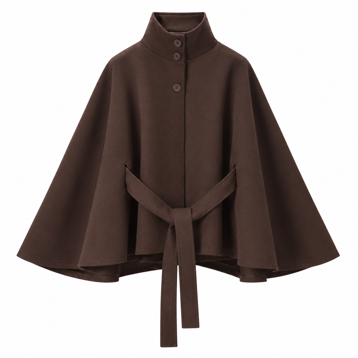 Poncho Cape mit Gürtel