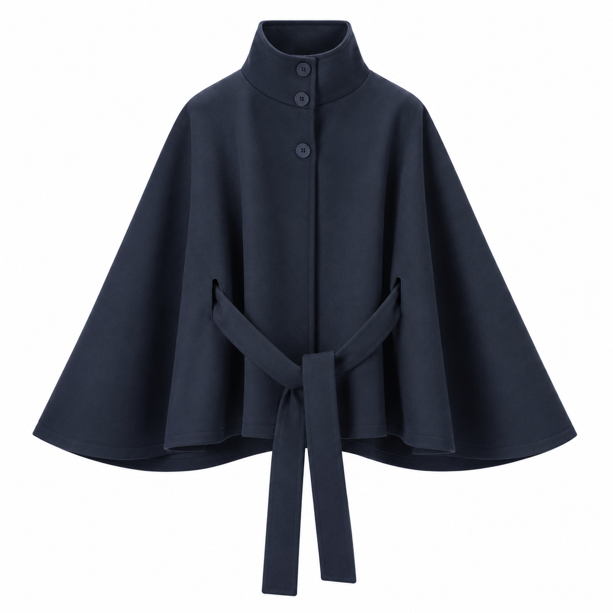 Poncho Cape mit Gürtel