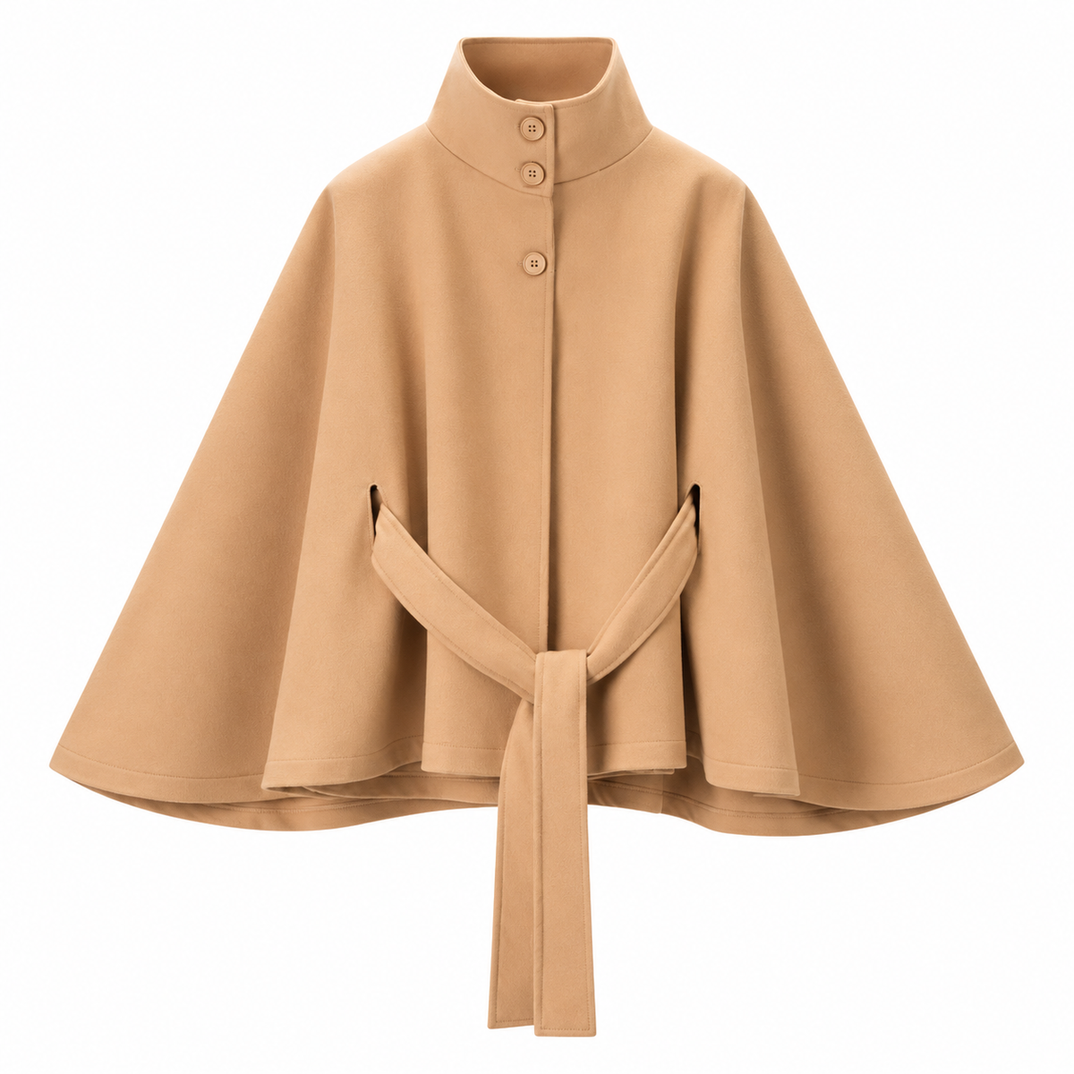 Poncho Cape mit Gürtel