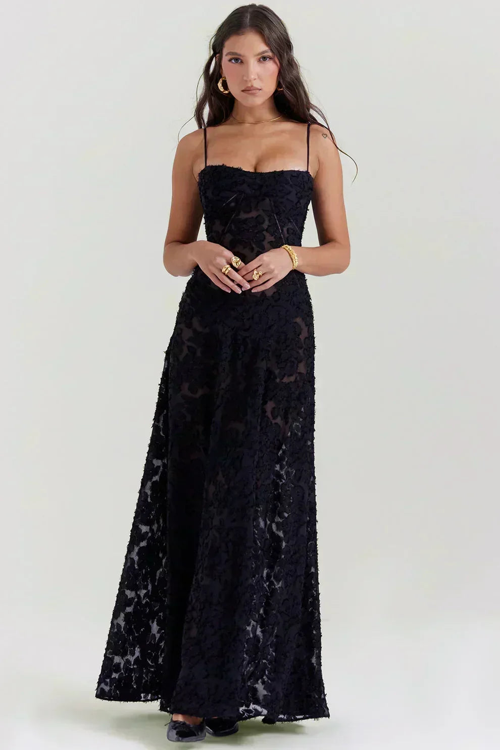 Maxikleid mit Blumenmuster