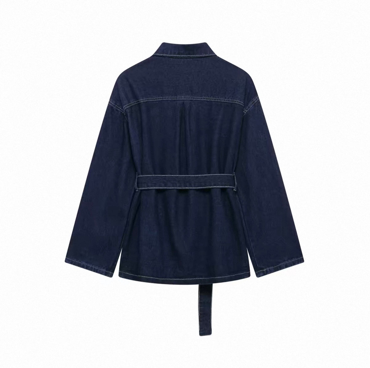 Dunkelblaues Denim Zweiteiler