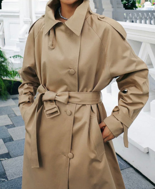 Trenchcoat mit Stehkragen