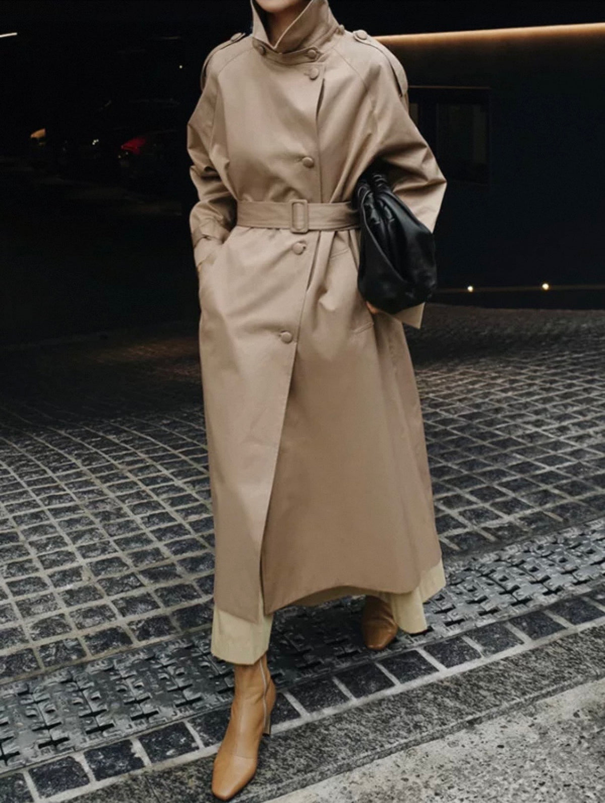 Trenchcoat mit Stehkragen